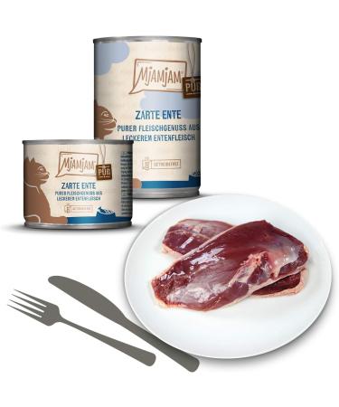 Mjamjam Premium Wet Cat Food - Mix Package V (6 x 400g) - Grain Free Extra Meat - 6-Pack for Pure Meat Enjoyment - Buy Online on GoSupps.com