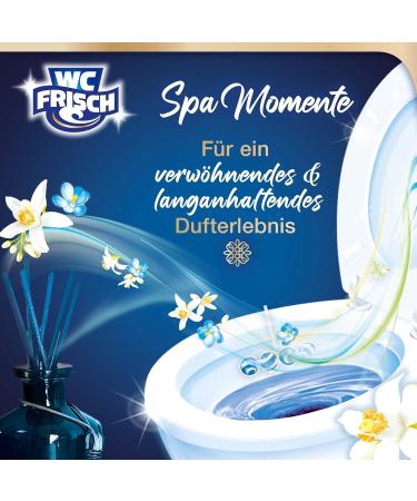 Toilet Fresh Spa Moments Vitality Toilet Stone (2x50g) - Luxurious Essential Oils for Long-Lasting Fragrance - Buy Online on GoSupps.com