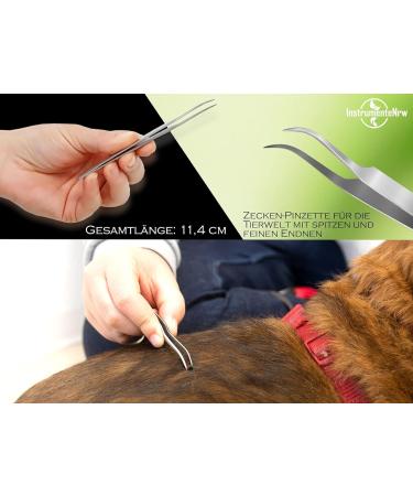 Professional Tick Tweezers & Removers | Tick Pliers Grippers and Hooks - 11.4 cm | International Shipping - Buy Online on GoSupps.com