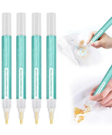 Emergency Stain Removing Pens Bleach Pen for Clothing Laundry Free Stain Remover Pens Travel Size Toiletries Travel Essentials Travel Accessories Instantly Remove New Stains (4PCS)