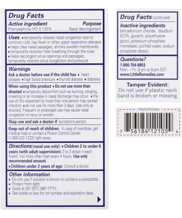 Little Remedies Little Noses Decongestant Drops - 0.5 oz (2 Pack) - Buy Online on GoSupps.com