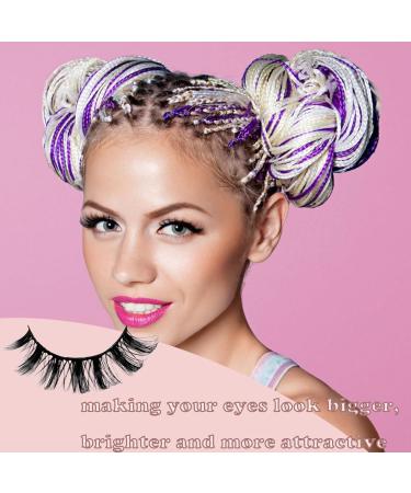 10 Pairs Eyelashes Russian Strip Lashes Natural Look Russian Strip Lashes D Curly Natural Wispy Fluffy Fake Eyelashes Lashes Lash Extensions Natural Lashes Perfect for Weddings Birthday - Buy Online on GoSupps.com