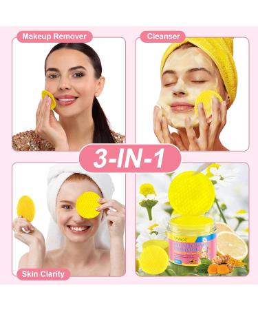  Feeliville Turmeric Pads Kojic Acid & Turmeric Pads Infused Foaming Exfoliating Pads for Dark Spots Dull Skin Unclog Pores Help Balance Skin Oil and Water (2  - Buy Online on GoSupps.com
