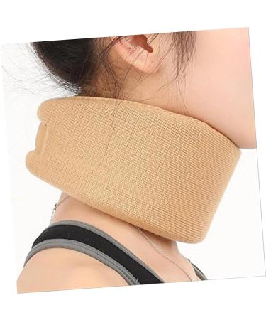 FRCOLOR Neck Guard Brace - Soft Foam Support for Sleeping | Adjustable Neck Stabilizer for Men & Women - Ultra Thin Khaki - Buy Online on GoSupps.com