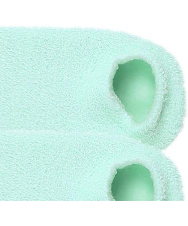 Verdant Touch Moisturizing Gel Foot Socks Reusable Nourishing Gel Socks for Remove Dry Cracked Skin Green - Buy Online on GoSupps.com