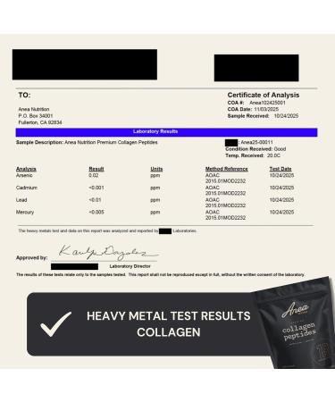 Anea Collagen Peptides - Unflavored | 18g Protein | Supports Skin Hair Nails & Joints | Highly Bioavailable | Mixes Easily in Hot or Cold Drinks | Made in GMP Facility - Buy Online on GoSupps.com