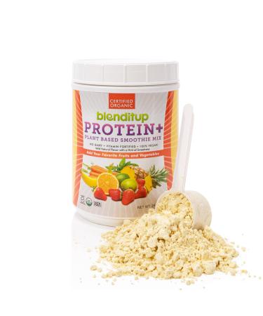 Blenditup Protein + Smoothie Mix Organic (24oz.) 100% Vegan Gluten Free Organic Soy Plant Protein Unflavored