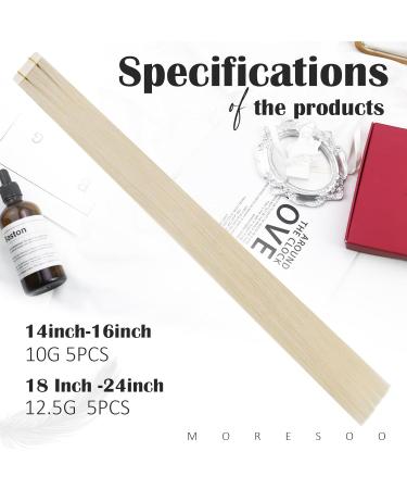 Moresoo Virgin Tape-In Extensions | Real Remy Hair | Invisible Adhesive 40cm #1000 | 5 Pieces 10g - Shop Now! - Buy Online on GoSupps.com