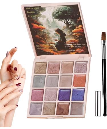 Solid gel nail polish | 16 solid magnetic gel colors for decoration | Magnetic glitter cat design for women summer and Valentine's Day - Buy Online on GoSupps.com