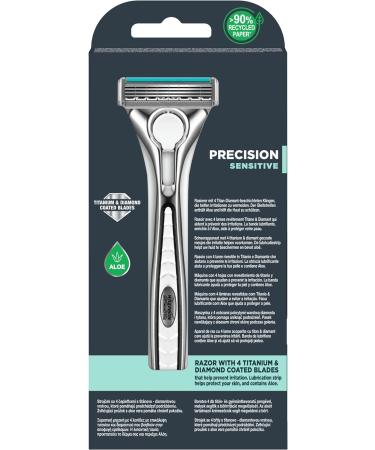 Wilkinson Sword Quattro Titanium Sensitive Razor Blades - Pack of 9 - Buy Online on GoSupps.com
