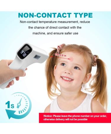 Touchless Infrared Forehead Thermometer for Adults & Kids | Instant 1s Measurement & Fever Alarm - Buy Online on GoSupps.com