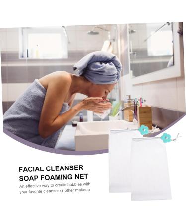 Baluue 10pcs Soap Foaming Net Exfoliating Mesh Soap Saver Mesh Net Foaming Soap White Pp - Buy Online on GoSupps.com