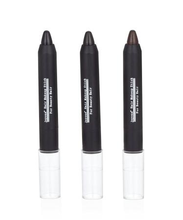 Joyous Professional Hair Chalk Pens Pack - Black, Dark Brown, Coffee | Non-toxic Temporary Hair Dye Crayons for White Hair Coverage - Buy Online on GoSupps.com
