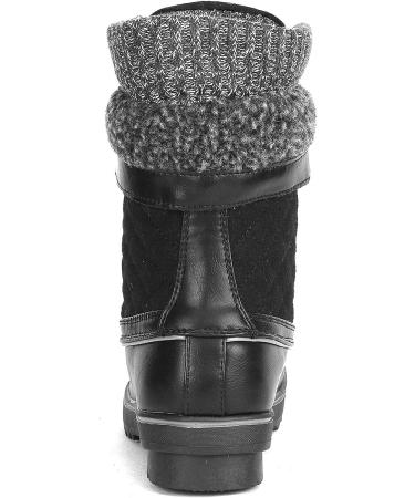 DREAM PAIRS Women's Mid Calf Waterproof Winter Snow Boots in Black-01 - Size 8 - Buy Online on GoSupps.com