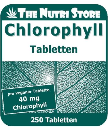 Nutri Store Chlorophyll 40 mg Vegan Tablets - 250 Pieces for Fresh Breath & Body Odor - International Shipping Available - Buy Online on GoSupps.com