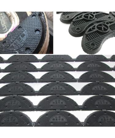 28 Pcs Large Black Rubber Heel Plates Shoe Repair Kit with Nails - Replacement Sole Heel Taps - Buy Online on GoSupps.com