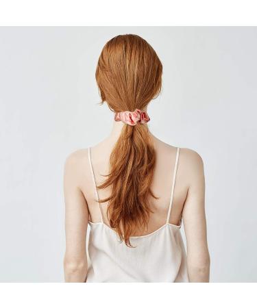 8-Piece Satin Hair Scrunchies & Bridesmaid Bracelets Set - Rose Gold & White | Bridal Shower and Bachelorette Party Accessories - Buy Online on GoSupps.com