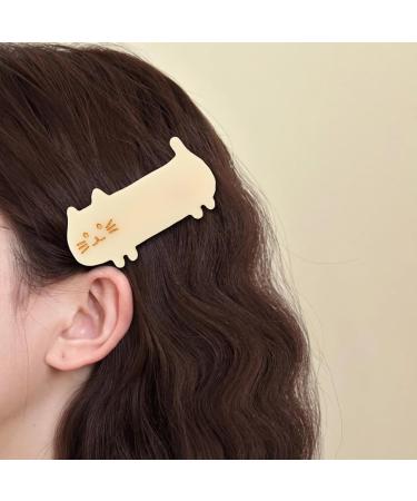 RRXIMHTT Hair Clip Hair Decor Kitty Shape Children Bangs Clip Hair Accessories White - Buy Online on GoSupps.com
