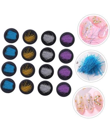 FRCOLOR 32 Boxes Nail Decorations Manicure Threads Manicure Wire Nail Art Threads Nail Art Decorations Nail Art Metal Wire Nail Threads Nailoo Nail Wire Gold Thread Mesh Alloy - Buy Online on GoSupps.com