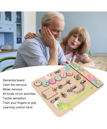 Dementia Fidget Board - Calming Sensory Activities for Adults with Autism - Wooden Busy Board for Dementia - Buy Online on GoSupps.com