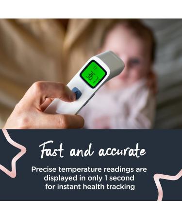 Tommee Tippee NoTouch Infrared Forehead Digital Thermometer for Newborn Baby | 1 Second Instant Readings in C or F - Buy Online on GoSupps.com