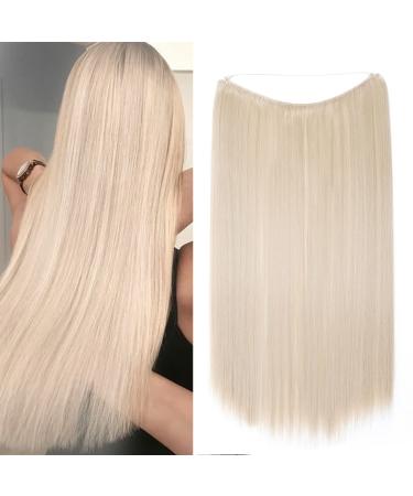 Secret headband wire in natural hair extension rubber band hair parts ombre for women 50cm straight -bleach blonde 50 cm bleach blonde - Buy Online on GoSupps.com