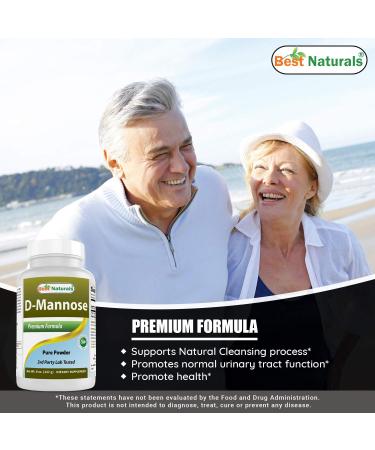 Best Naturals D-Mannose Pure Powder 8oz - Urinary Tract Cleanse Supplement - Buy Online on GoSupps.com