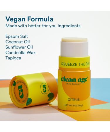 Citrus Natural Deodorant for Teens | Aluminum Free Baking Soda Free - Buy Online on GoSupps.com
