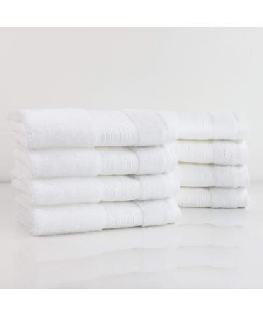 Made Here American Heritage by 1888 Mills 100% Organic Cotton Luxury Washcloth(8pk) - White 8 Piece Washcloth Set White