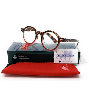 Shop Venice ELTON Modern Vintage Reading Glasses for Men & Women - +1.0 to +3.5 Demi Red - Buy Online on GoSupps.com