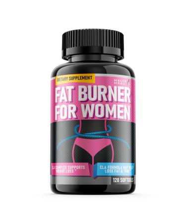 Helix Heal Belly Fat Burner for Women - Lose Stomach Fat w/Softgel Diet Pills for Weight Loss to Reduce Bloating & Avoid Hormonal Weight Gain - Keto Safe Weight Loss & Appetite Suppressant Supplement