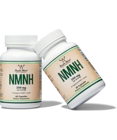 NMNH (NMN Supplement Alternative) (Dihydronicotinamide Mononucleotide) 250mg Per Serving 60 Count (30 Servings) NAD Supplement to Boost NAD+ Levels As We Age (Non-GMO Gluten Free) by Double Wood - Buy Online on GoSupps.com
