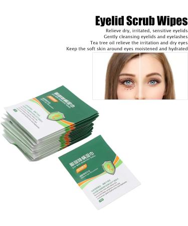 Tea Tree Oil Eyelid Cleansing Wipes - 15pcs, Mite Removing & Relief for Dry Itchy Eyes - Buy Online on GoSupps.com