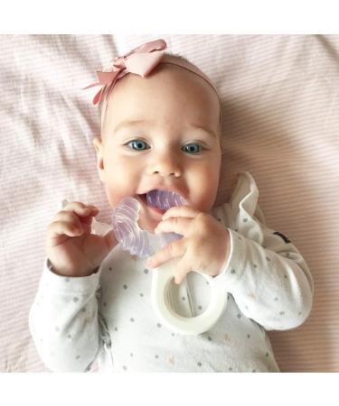 TWISTSHAKE Teething Ring for Baby - BPA Free Pastel Light Pink Suitable from 1 Month | Shop Internationally - Buy Online on GoSupps.com