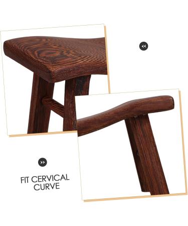  LRXIYODE Ergonomic Neck Pillow with Cooling Wood Comfortable Breathable for Sauna Spa Daily Use in Environments - Buy Online on GoSupps.com