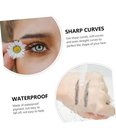 NOLITOY 10 Sheets Imitation Eco Eyebrow Sticker Stickers 4d Eyebrows Women Artificial Eyebrow Tattoos 3d 21.5X14cm Black - Buy Online on GoSupps.com
