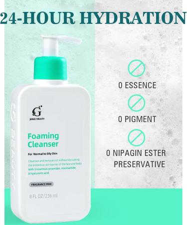 Foaming Cleanser for Normal to Oily Skin - Face Cleanser Oily Skin Cleanser - Face Wash Women - Facial Cleanser Make Skin Clean and Clear - Acne Foaming Wash Facial Cleanser for Women Men - Buy Online on GoSupps.com