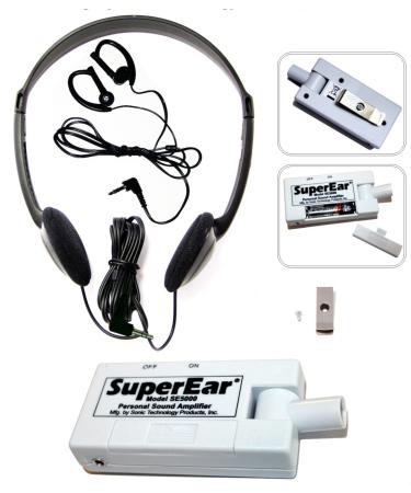 SuperEar Personal Sound Amplification Product Model SE5000 Increases Ambient Sound Gain 50dB
