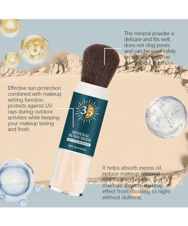  G n rique Sunscreen Powder Finishing Makeup Setting Formula 1.14x1.14x4.53 Inch Long Lasting Matte Effect & Oil Control Lightweight Facial Skin Protector for Women and Daily Wear Beauty - Buy Online on GoSupps.com