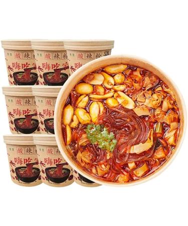 Hot and Sour Noodles Instant Rice Noodles Chinese Instant Noodles Cup Noodles Lamian Noodles Noodles In Soup Instant Noodle Soup Pasta (3 barrels)