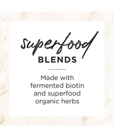 Hair Food Hair Skin and Nails Vitamins - Gluten Free & Vegan with Probiotic Biotin for Hair Growth - 30 Capsules - Buy Online on GoSupps.com