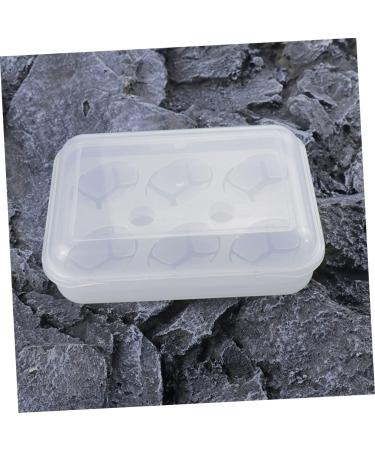 GLEAVI Box Pressure-proof Egg Carton Refrigerator Fridge Plastic Serving Tray Transparent Egg Tray Egg Rack White 24X14CM - Buy Online on GoSupps.com