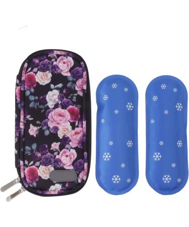 Jeanoko Insulin Cooler Bag Better Storage Wide Application Insulin Cooling Pouch Zipper Design Good Heat Insulation with 2pcs Icing Bag for Outdoor(Style 5) - Buy Online on GoSupps.com