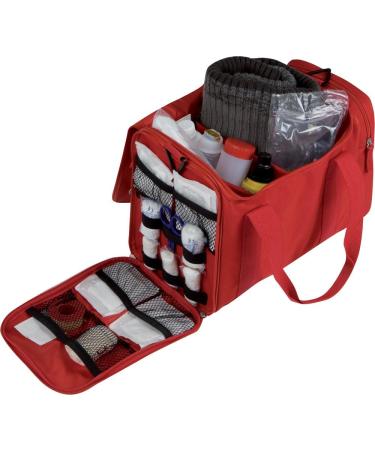 EB Jumbles Red Multifunctional Pocket Care Bag - First Aid Bag with Big Compartment 2 Outside Pockets Hand Loops & Removable Shoulder Strap - Ideal for Nursing Services - Buy Online on GoSupps.com