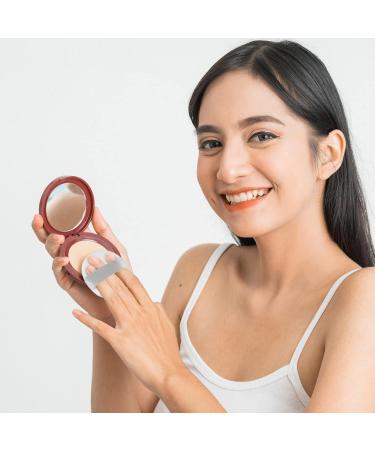 UFRITAN 16 Pieces Powder Puff Set - Soft Velour Makeup Tool for Loose Powder Foundation & Mineral Powder - Triangle & Round Shape with Ribbon Strap - Buy Online on GoSupps.com