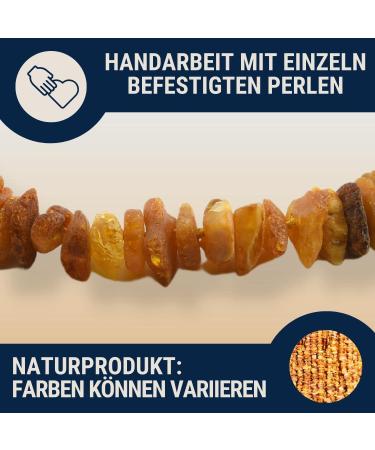 Nosli Amber Necklace Collar for Dogs & Cats | Baltic Amber Dog Collar - 20cm - Buy Online on GoSupps.com