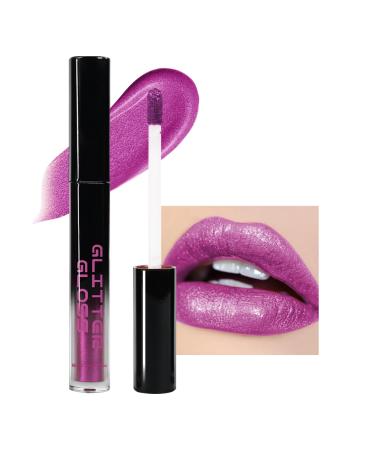Rouge a Levre Paillet M tallique Rouge L vres Violet Brillant Mat Longue Tenue Waterproof Lip Stain Hydratant Lip Gloss Crayon a Levre Haut Pigment Sans Transfert Cadeaux Maquillage Femme-05 05 Violet