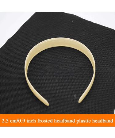 Shop 3-Pack Satin Hard Headbands | Slipproof Hair Bands for Women | Perfect Gift for Wife or Girlfriend - 2.5 cm Wide - Buy Online on GoSupps.com