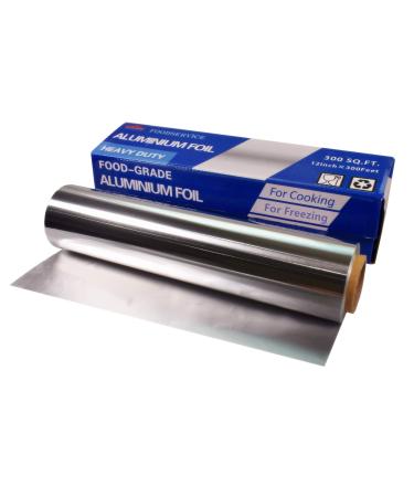 Heavy Duty Aluminum Foil , Food Grade Aluminum Foil Roll 12 Inches X 300 Feet - 300 Square Feet, 0.85mil Thickness
