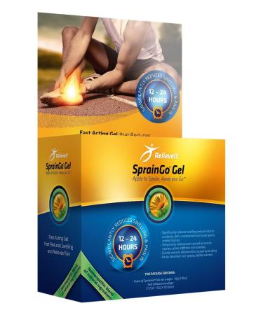 Spraingo Gel Topical Pain Relief Gel That Significantly Reduces Swelling and Pain from Sprains Within 12-48 Hours.
